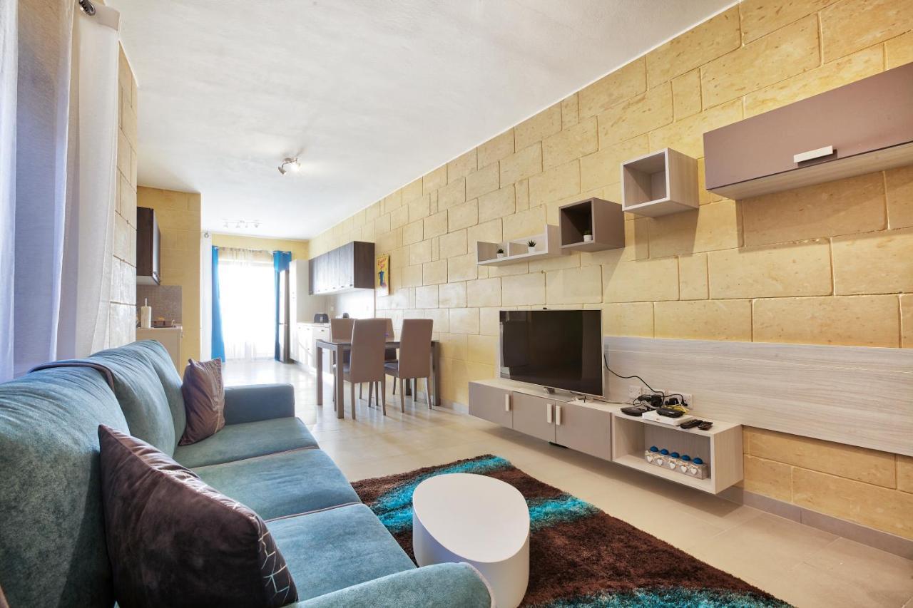 Ferienwohnung Summer Fields Penthouse With Amazing Views Sannat Exterior foto