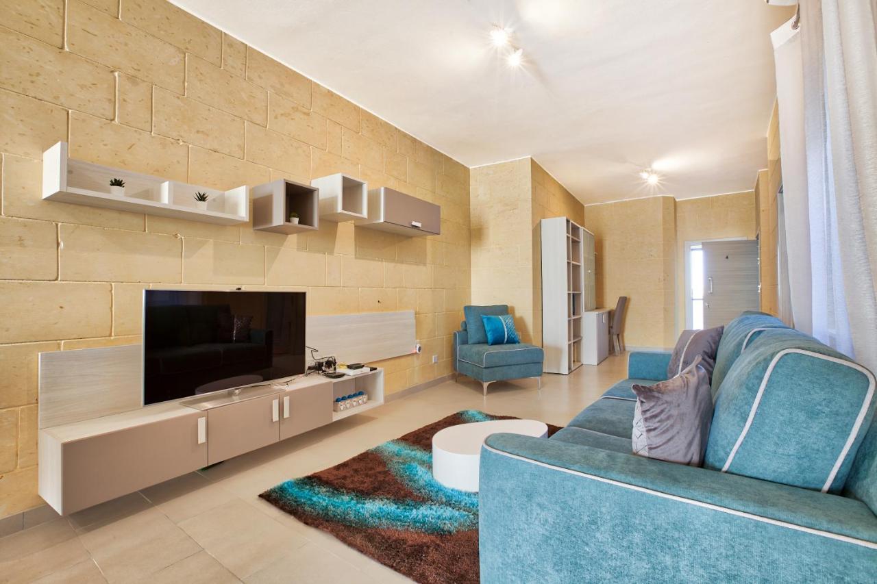 Ferienwohnung Summer Fields Penthouse With Amazing Views Sannat Exterior foto